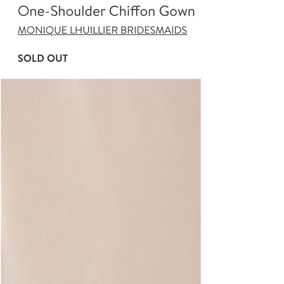 ❌ SOLD ❌ NWT One Shoulder Gown- Monique Lhuillier - Picture 5 of 5